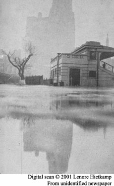 view of Park Hotel in fog